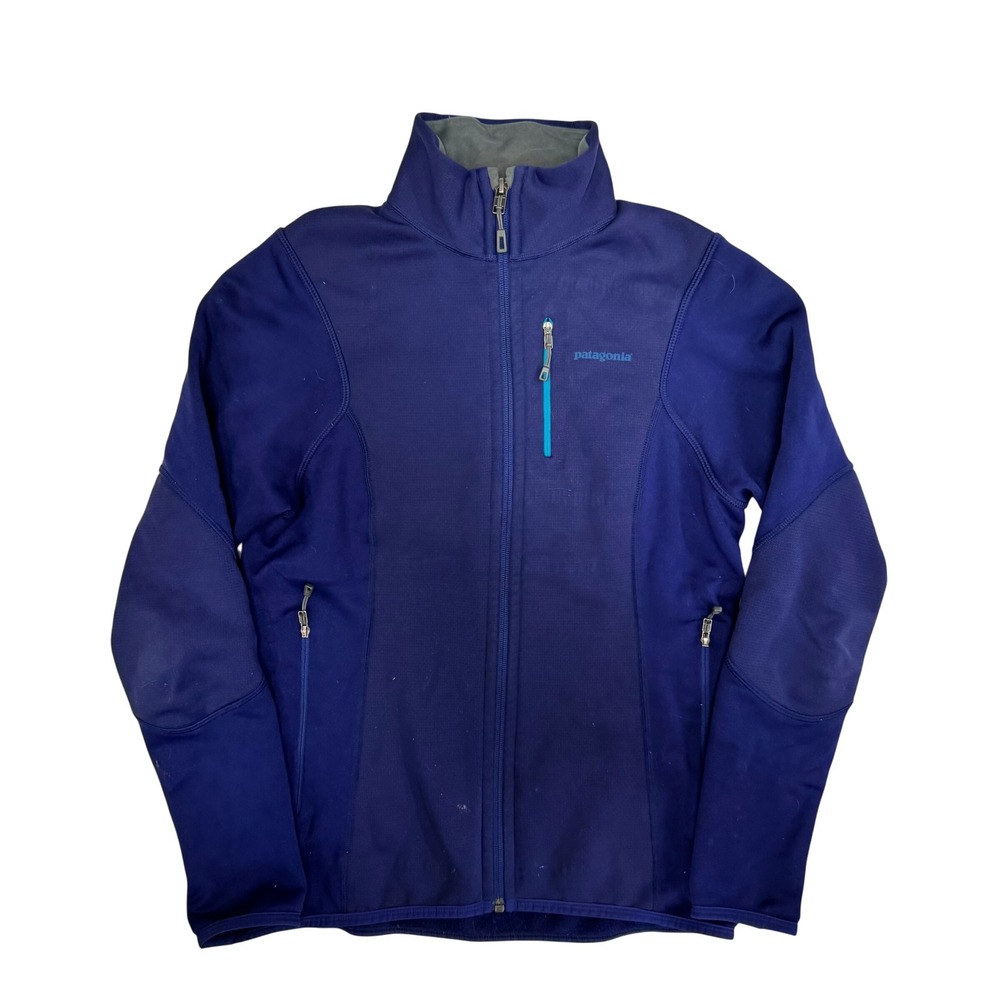 Patagonia Womens Piton Hybrid Jacket Blue Purple Full Zip Fleece Small